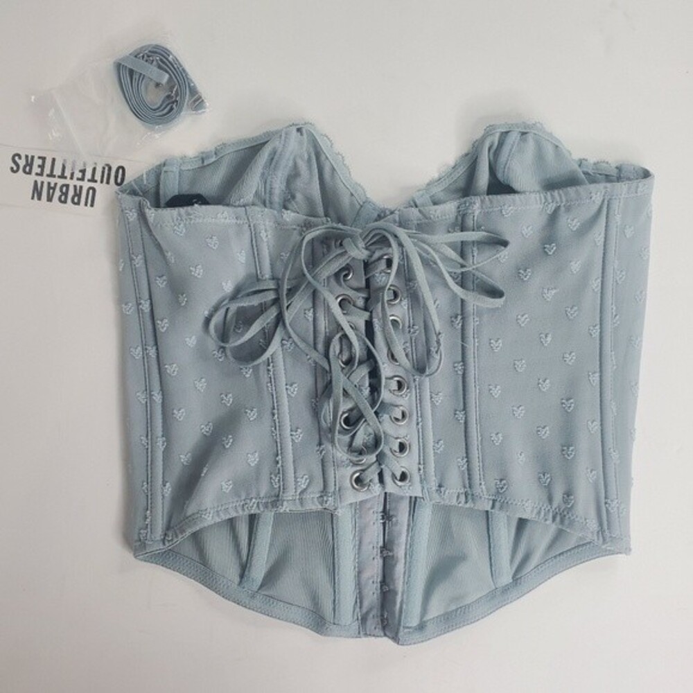 Urban Outfitters Lucy dot mesh corset size small NWT - Picture 4 of 8